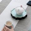 Edenus Ceramic Gongfu Gaiwan Tea Set with Tray