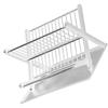 1Set Multi Functional Folding Dish Rack Elegant Simple Design Heavy Duty Kitchen Dish Drainer for Tableware Bowl Drain Rack