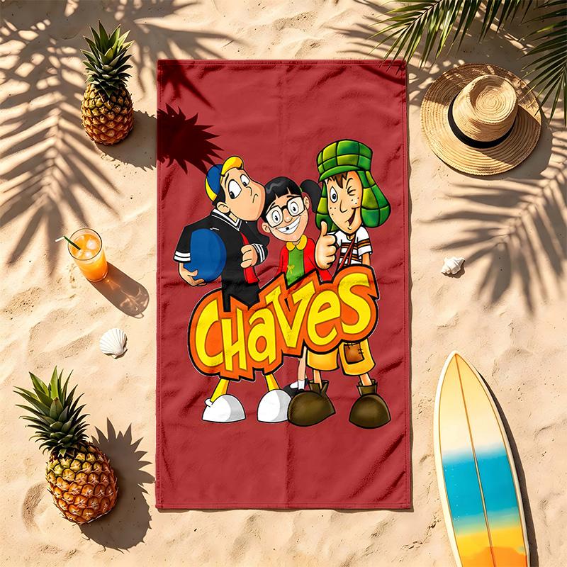 El Chavo Kart (1) Theme Beach Towel Sand Resistant Soft And Comfortable Suitable For The Pool Camping Yoga And Diving A Travel