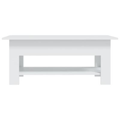 White Coffee Table 102 X 55 X 42 Cm Engineered Wood