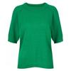 Shop Women Round Neck ShorT Sleeve KniT T shirT Green Frb Wkn 20414