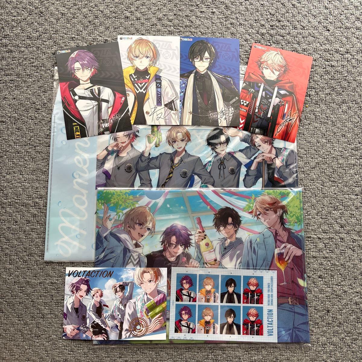 Used Nijisanji VOLTACTION Clear File Postcard Bulk Sale