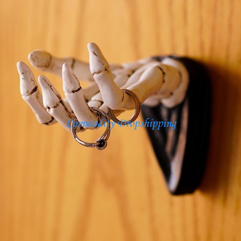 Y5JC Multifunctional Skeleton Hand Wall Hook for Key and Bracelets Hanging Ornament