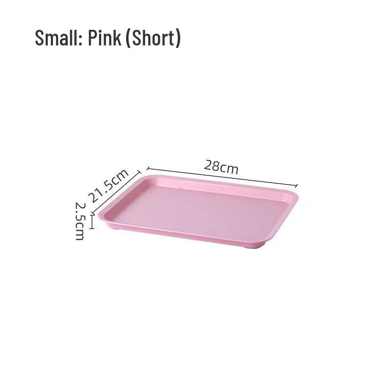 Rectangular Ins Style Plastic Tray for Tea, Water, and Fruit Cups
