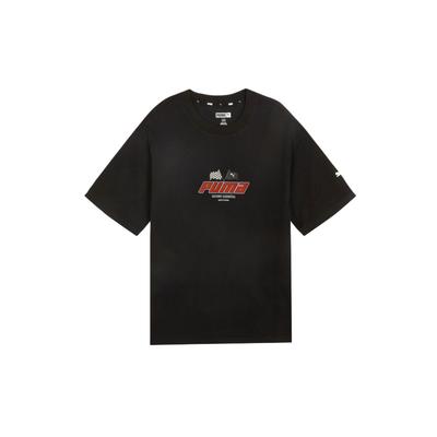 Graphic T-Shirt Casual Round Neck Sports Short Sleeve Kids Tops Black 950442-02