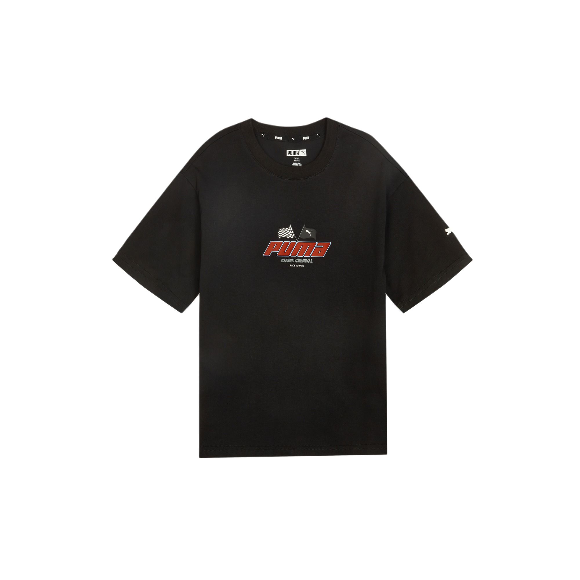 PUMA Graphic T Shirt Black Children Aged 3 7 Years Old 950442-02 110