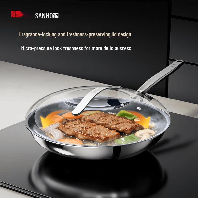 

Sanhe 32cm Pure Titanium Non-Stick Wok