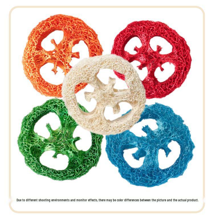 Natural Loofah Cat Teaser Stick - Cute, Bite-Resistant Toy for Teething, Cleaning Teeth, and Relieving Boredom. Perfect for Self-Play!