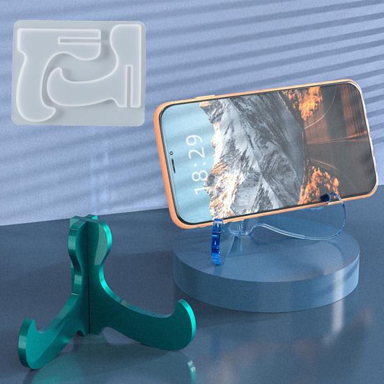 DIY Řemeslná forma na stojánek na telefon Nepřilnavá Rychlé vyjmutí Snadné čištění Licí nástroj Opakovaně použitelná Forma pro odlévání epoxidové pryskyřice na dárek