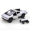 (Bagged) 1:36 Alloy Cybertruck Pickup Pull-Back Car Collection For Boys And Children, One Large And One Small Exquisite Toy Car.