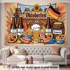 2D-Flachbanner, Illustration zum Thema Oktoberfest, geeignet für Wandhintergründe in Wohnzimmern, Schlafzimmern und Büros