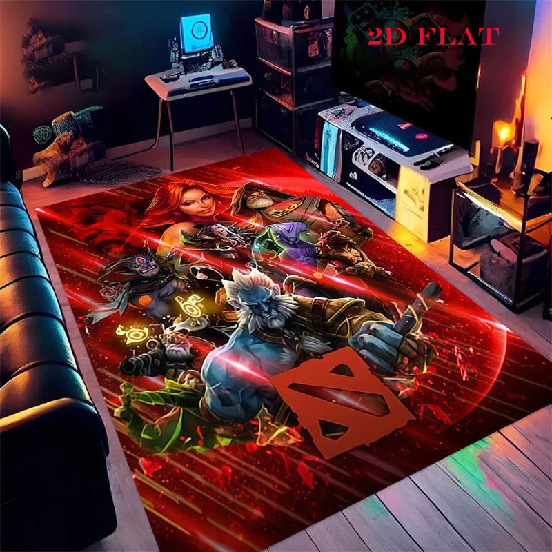 DOTA 2 Carpet Rug for Living Room Bedroom Home Sofa Decoration,Kids play Nonslip Floor Mat