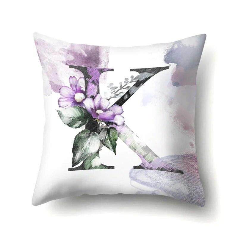 Home Bedroom Sofa Car Decorative Pillowcase Floral Letter  Plant Tree  Cushion Cover
