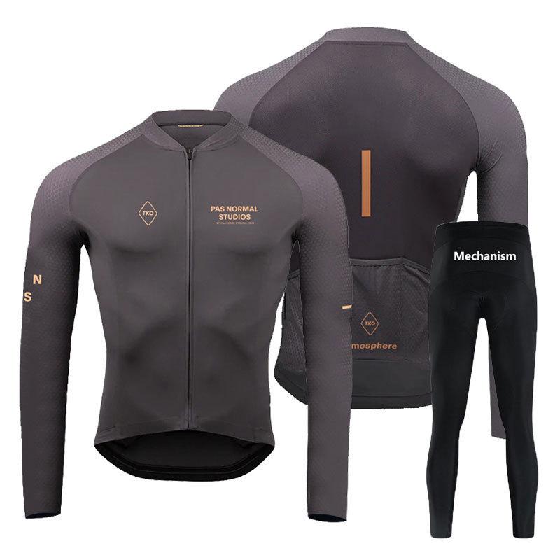 Cross-border PAS Long-sleeved Cycling Suit Spring and Autumn Quick-drying Breathable Road Bike Suit Mountain Bike Suit Men's PNS