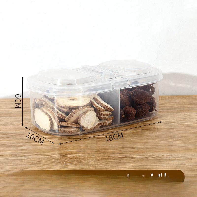 

Запечатанная коробка для хранения специй и перца Сычуань, коробка для сухого перца, приправ, анисовая кухня, звездчатый анис, корица, домашняя распределительная коробка double cell 18*10*6cm прозрачный