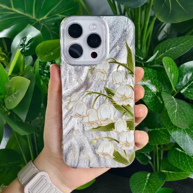 

Fresh Lily Cartoon iPhone Case for Apple 16 Plus, 15 Pro, 17 Pro Max iPhone X/XS