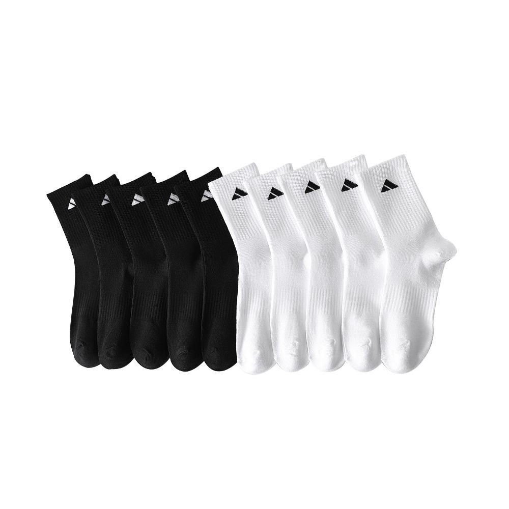 Unisex Mid-Calf College Style Socks - Versatile Sports & Casual Wear for Spring & Autumn