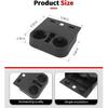 JWWY Floor Cup Holder for Car Compatible with 2021–2026 Ford F150 F250 F350 F450, Front Seat Floor Cup Holder Storage Box Holder Tray for Front