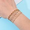 Boho Stainless Steel For Women Bracelets Cute Style Enamel Bracelets Jewelry Gold Tone Color Link Chain BraceletCute Wrist Bracelet