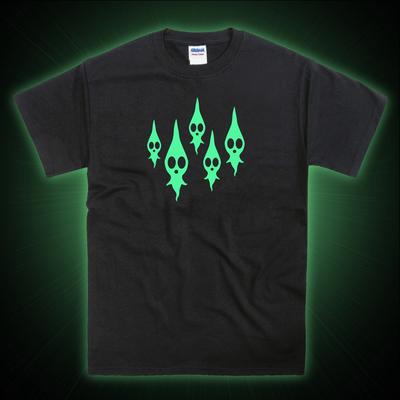 Camiseta Glow in the Dark Inspirada en Fantasmas de Pikmin Muertos
