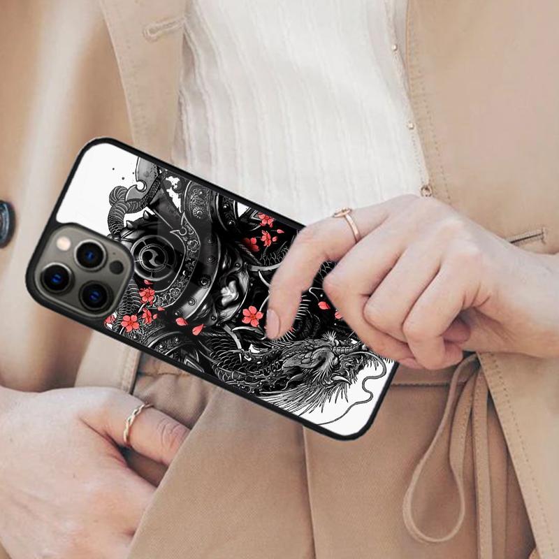 Japanese Hannya Oni Mask Magnetic Phone Case For APPLE iPhone 17 Air 16 14 13 12 Pro Max 15 Plus Charge With MagSafe Cover