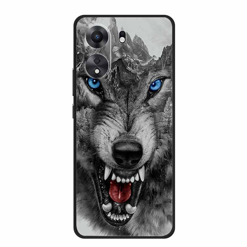 For Xiaomi Poco C65 Case Animals Soft Silicone TPU Phone Cases Back Cover For Xiaomi PocoC65 6.74" Wolf Protector Cute Girl Para