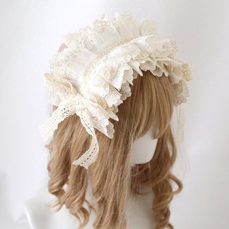 Lo Girl Sweet Girl Hair Accessories Lace Headgear Hair Bands for Girls Lolita French Elegant Headband