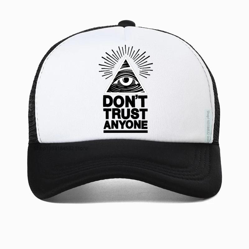 Eye of God Hats Vintage Egypt Pyramid AllSeeing Eye Illuminati Hat Punk Egyptian Triangle Adjustable Baseball Cap