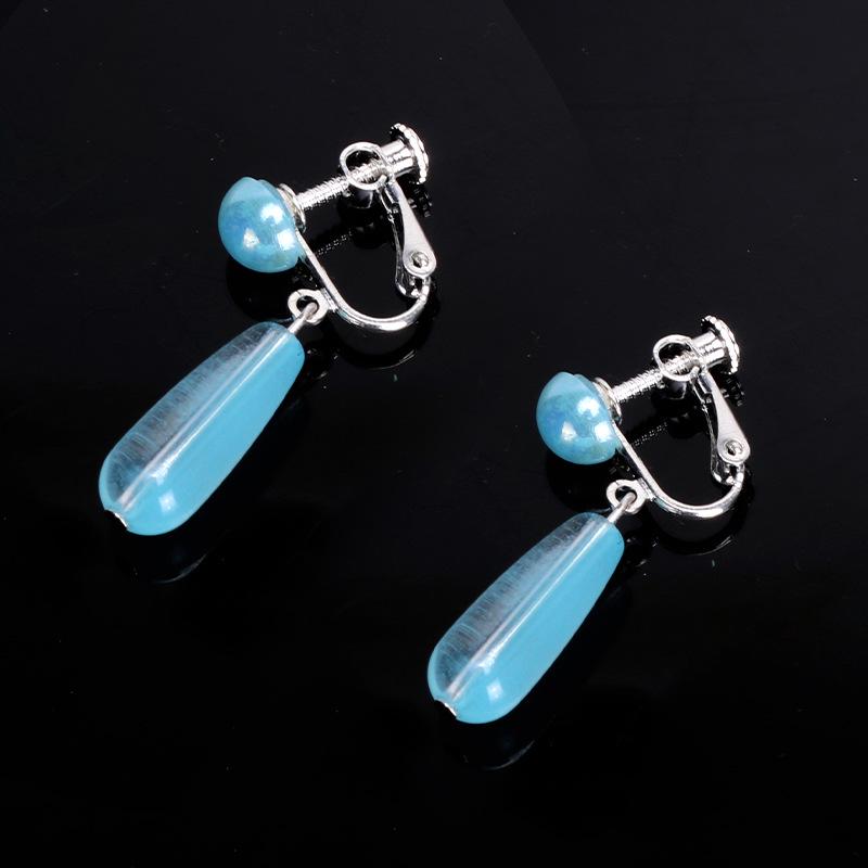 

Лорд Святой Охотник на Демонов Серьги-подвески в виде капли из синего стекла Минг из серии Ace Attorney 4CM