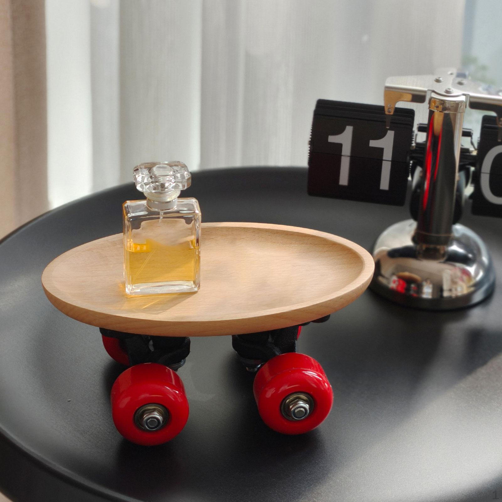 

Desktop Pulley Storage Tray Multifunctional Compact Easy to Move Practical Durability Professional