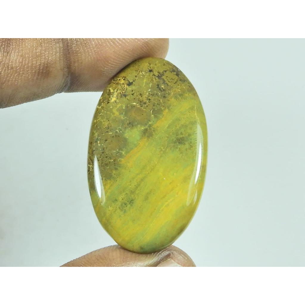 23X39X04MM Natural Ocean Jasper Oval Shape Cabochon Loose Gemstone 41Cts. G-335