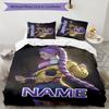 3pcs KPop Demon Hunters22 Cover Set - Personalized Name, HD Printed Bedding with 1 Cover and 2 Pillowcases - Perfect for Home Decor, Easy Care