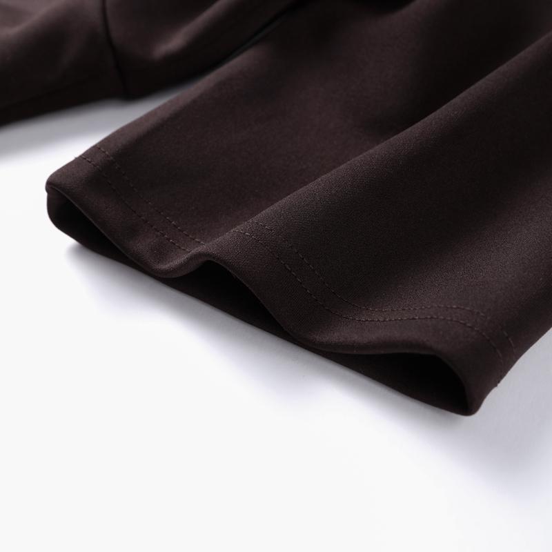 Elegant Knit Spliced Long Dress Women Fashion O-neck Half Sleeve Pleated Party Dresses 2025 Spring Summer Lady Commute Robes