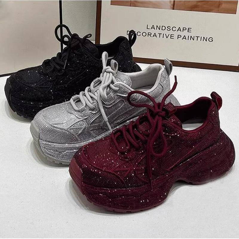 New thick-soled height-increasing casual shoes from Parisian genuine leather rhinonette breathable dad shoes