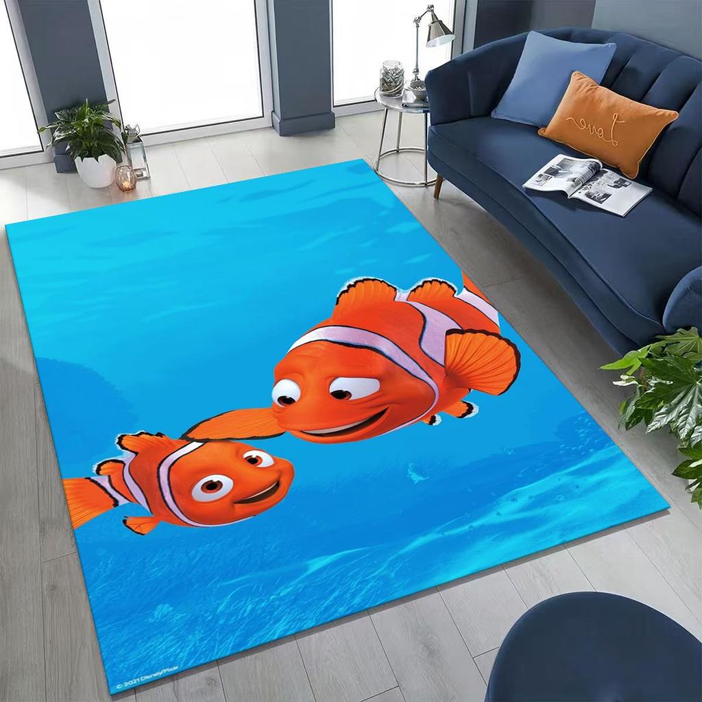 3D kreslený koberec Podmořský svět Hledá se Nemo pro ložnici, obývací pokoj, pohovku, dekorace na vchodové dveře domu, velká protiskluzová podlahová rohožka pro děti, dárek