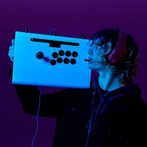 [sony Officially Licensed Product] Victrix Akekon Victrix by Pdp Pro Fs Arcade Fight Stick for Playstation 5 - White, Victrix Arcade Fight Stick Ps5 W