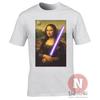 Mona Lisa Lightsabre TShirt Jedi Classic Art Tshirt