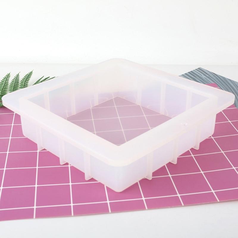 6inch Square Silicone Mold Wax Melt Polymer Aromatherapy Making Handmade Cupcake Chocolate Handicraft Making Mould