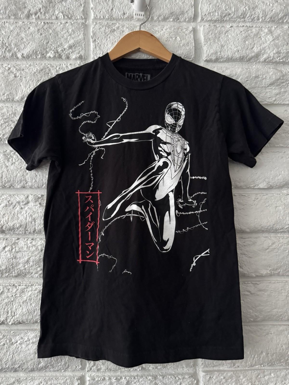 Marvel Spider-Man Comics Graphic Print Men s S Black Crew Neck T- Unisex T-Shirt S