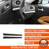 For Alfa Romeo 159 2005- Real Carbon Fiber Sticker Brera Spider Dashboard Gear Shift Panel Car ide Decorative Accessories