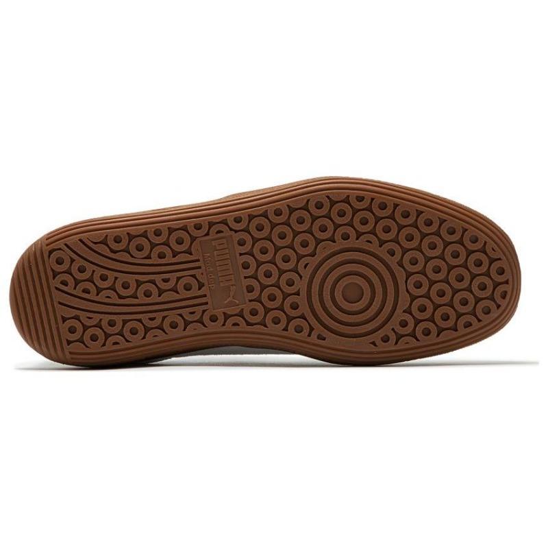 Puma Armee Turnschuh Unisex Niedrig geschnitten Retro Skate Schuhe Weiß Grau 386607-05