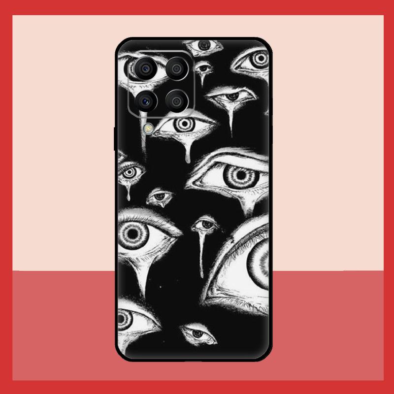 Scary Face Eyes Case For Samsung Galaxy M11 M31 M14 M34 M54 M12 M32 M52 M15 M13 M06 M16 M36 M56 M53 M35 M55
