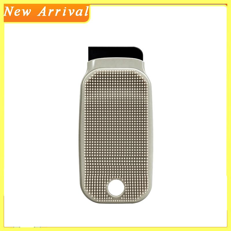 Fruit Cleaning Brush 2-in-1 with Vegetable Cleaner with Scraper Hangable Heat Resistant Silicone Pot Handle Mat Kitchen Gadgets