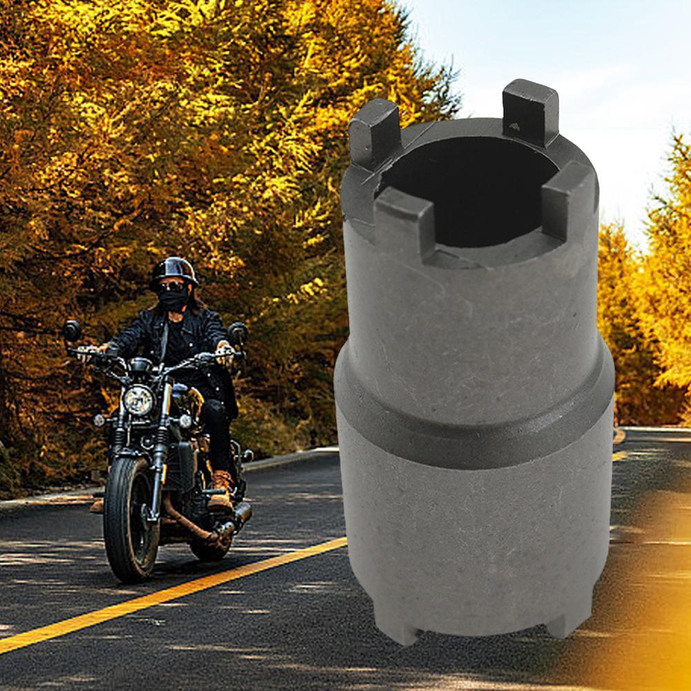 

Инструмент для снятия гаек мотоцикла, черный двухсторонний ключ для гаек сцепления, инструмент для ремонта мотоцикла