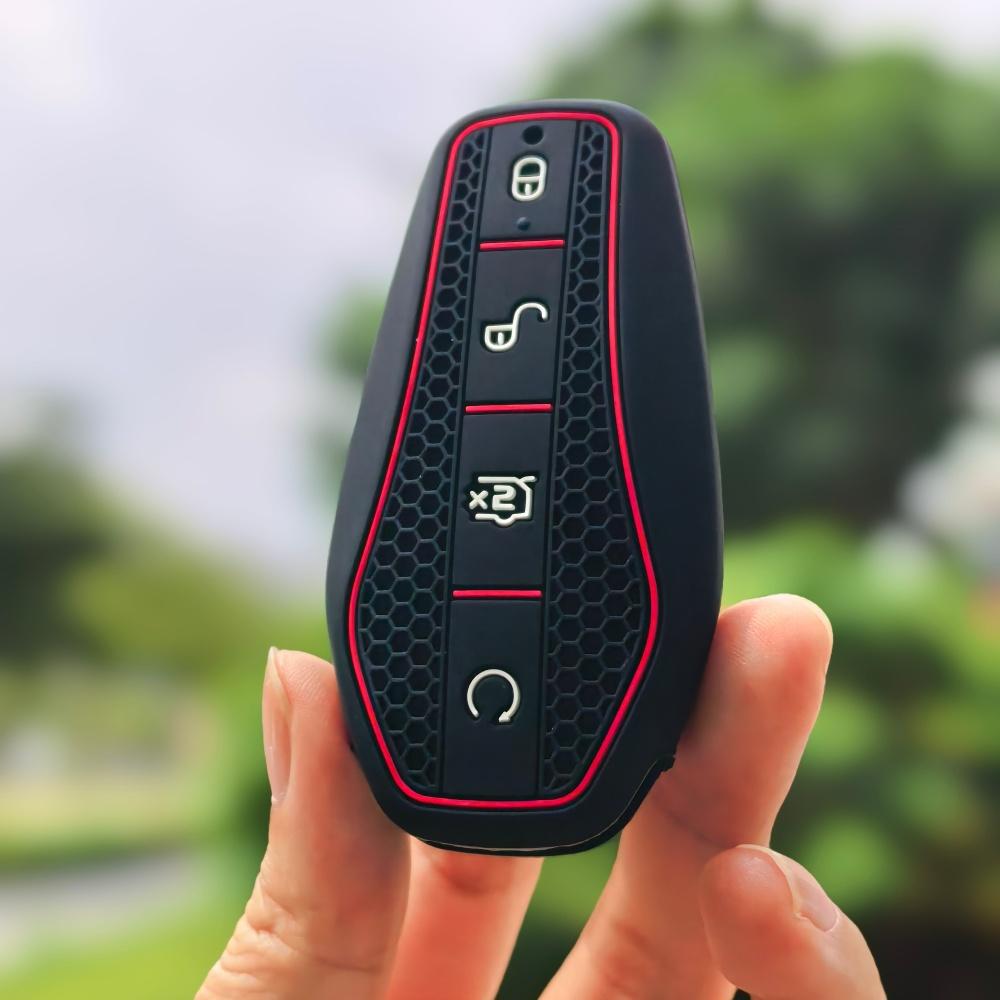 Silicone Car Remote Key Cover Holder Chain Key Case For Byd Atto 3 Han Ev Dolphin Song Pro Max Tang Dm Yuan Dolphin E2 Qin Plus
