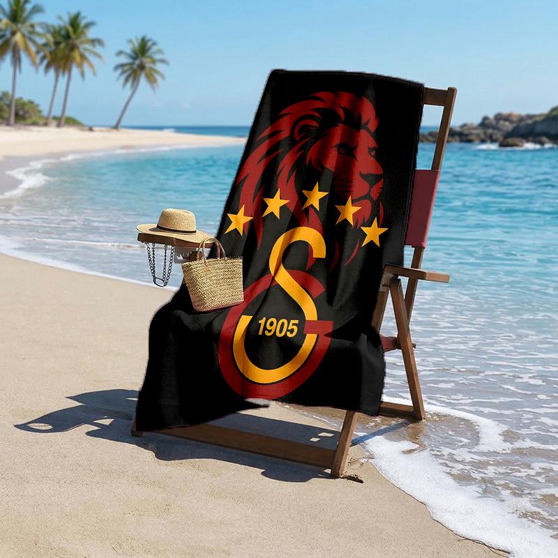 Galatasaray Mode Strandhandduk: Perfekt för sommaräventyr Mjuk, absorberande och snabbtorkande lämplig för simning och bad