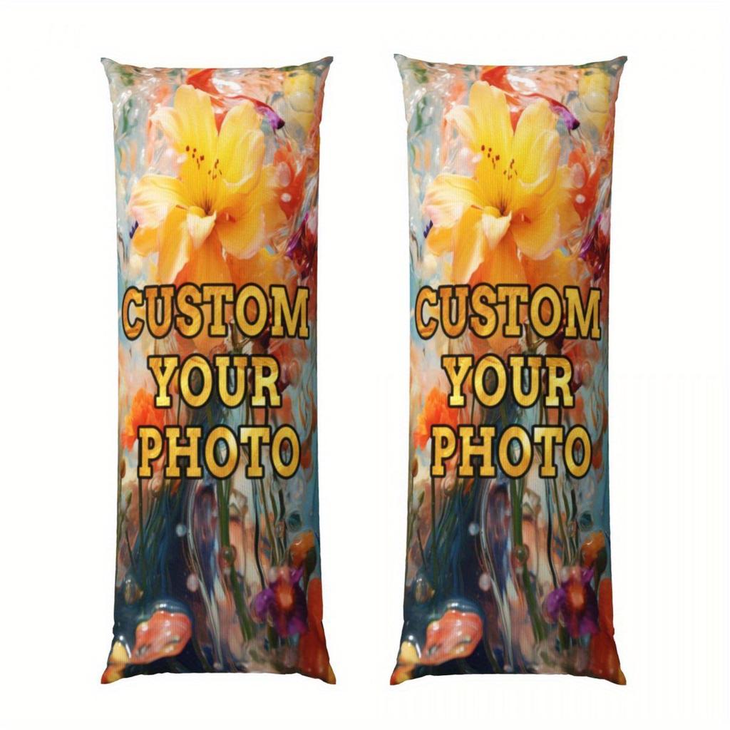 A Polyester Plush Pillowcase That Can Be Customized with Personal Photos, Featuring a Humorous Design and Double-sided Printing.