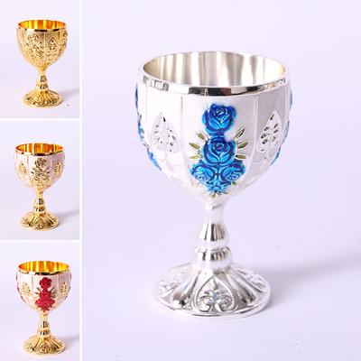 30ML Retro Creative Small Beverage Wine Cup Gold European Style Home Bar 