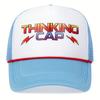 Letter THINKING CAP Printing Baseball Hat Space Cotton Breathable Sunscreen Hats Fashion Sky Blue Travel Cap Mesh Caps