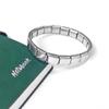 Trendy Italian Links Bracelet 18 Beads Stainless Steel Bangle 9Mm Width Elastic Charm Bracelet Making Diy Jewelry